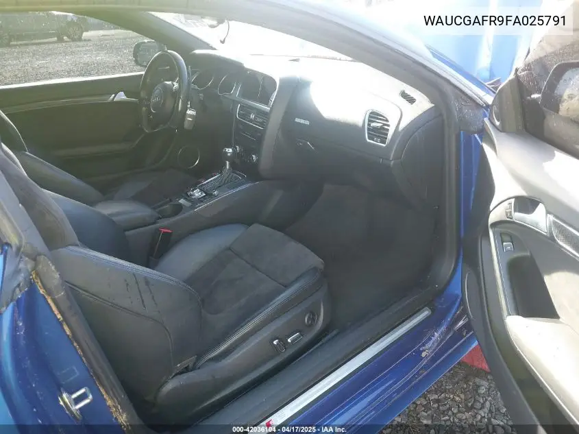 2015 Audi S5 3.0T Premium Plus VIN: WAUCGAFR9FA025791 Lot: 42036104