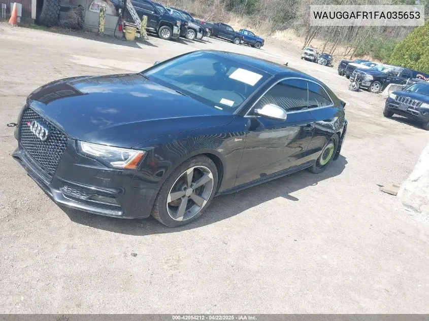 2015 Audi S5 3.0T Premium Plus VIN: WAUGGAFR1FA035653 Lot: 42054212