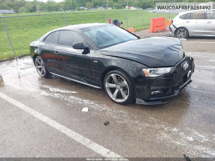 2015 Audi S5 3.0T Premium Plus VIN: WAUCGAFR8FA051492 Lot: 42148388