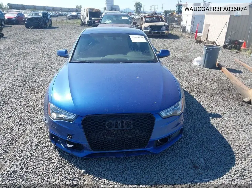 2015 Audi S5 3.0T Premium Plus VIN: WAUCGAFR3FA036074 Lot: 42619830