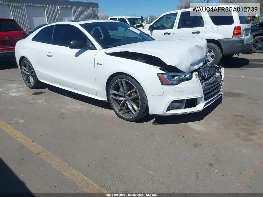 2016 Audi S5 3.0T Premium Plus VIN: WAUC4AFR5GA012739 Lot: 41949091