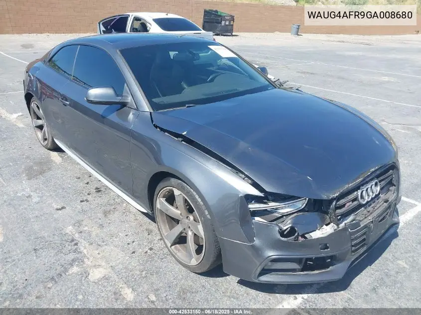 2016 Audi S5 3.0T Premium Plus VIN: WAUG4AFR9GA008680 Lot: 42533150