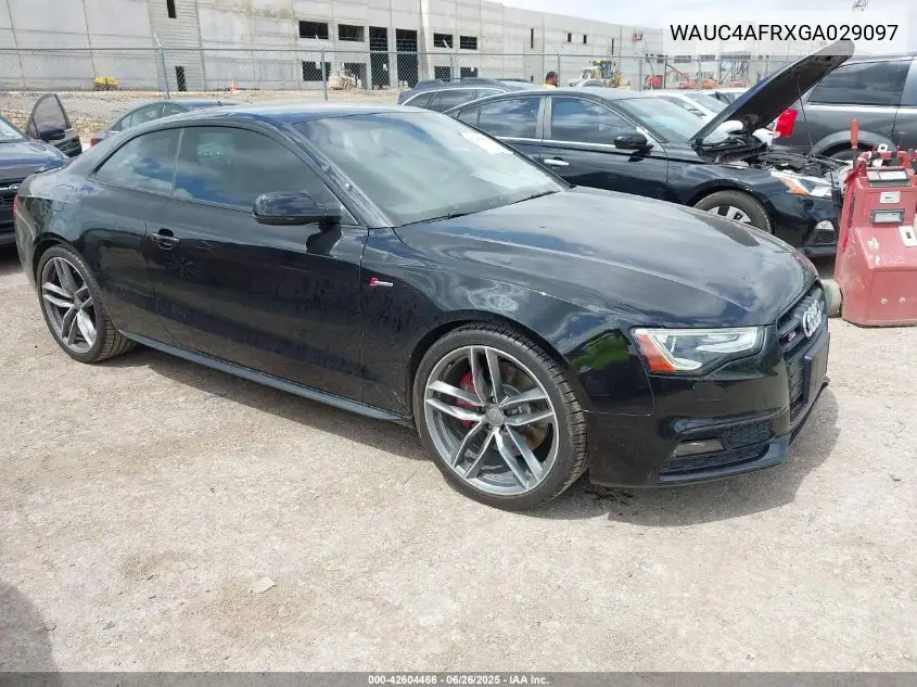2016 Audi S5 3.0T Premium Plus VIN: WAUC4AFRXGA029097 Lot: 42604466