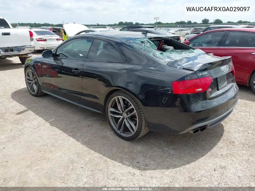 2016 Audi S5 3.0T Premium Plus VIN: WAUC4AFRXGA029097 Lot: 42604466