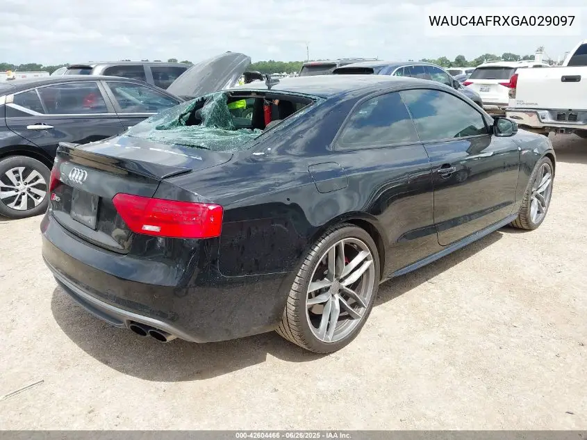 2016 Audi S5 3.0T Premium Plus VIN: WAUC4AFRXGA029097 Lot: 42604466