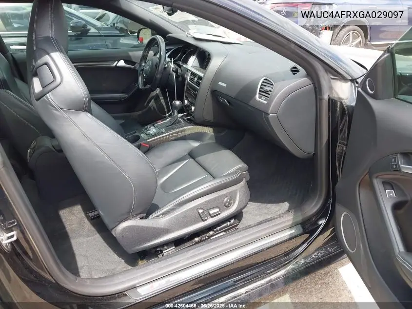 2016 Audi S5 3.0T Premium Plus VIN: WAUC4AFRXGA029097 Lot: 42604466
