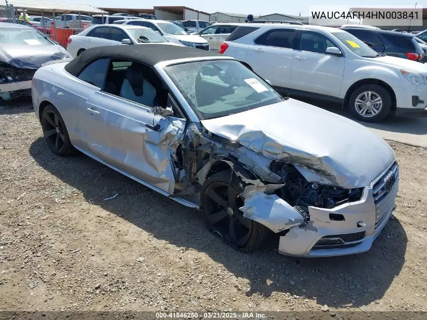 2017 Audi S5 3.0T VIN: WAUC4AFH4HN003841 Lot: 41846250