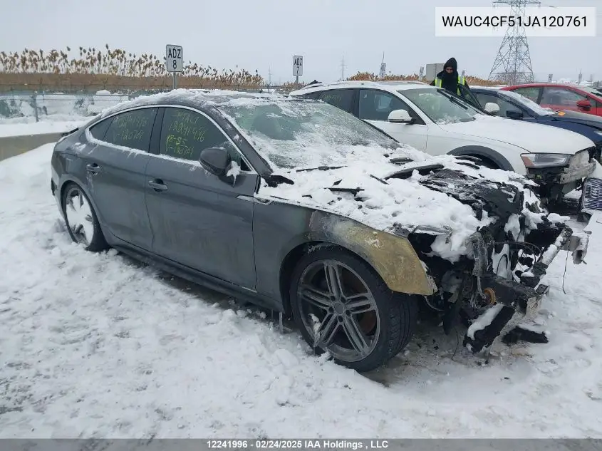 2018 Audi S5 VIN: WAUC4CF51JA120761 Lot: 12241996