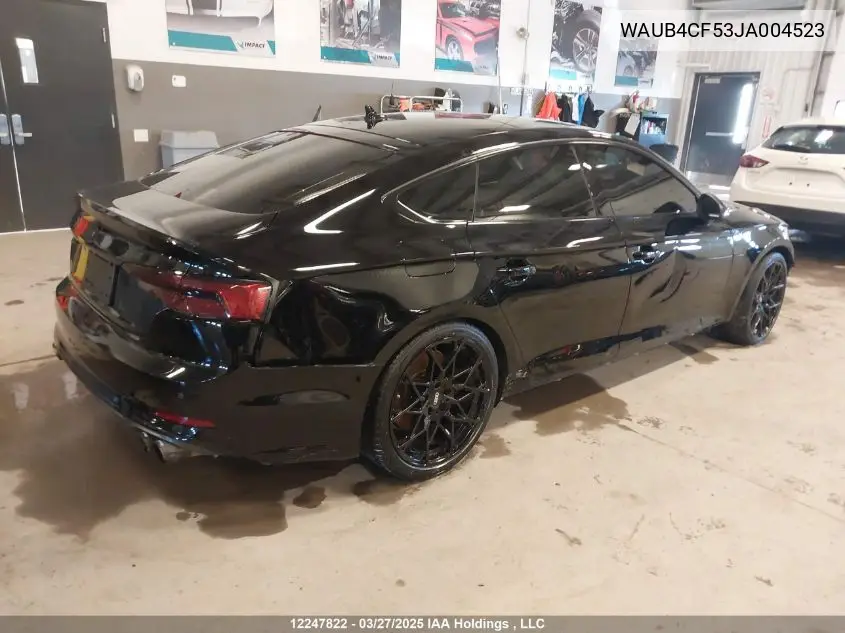 2018 Audi S5 Premium Plus VIN: WAUB4CF53JA004523 Lot: 12247822