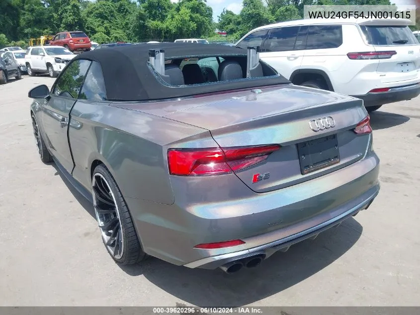 2018 Audi S5 3.0T Premium Plus VIN: WAU24GF54JN001615 Lot: 39620296