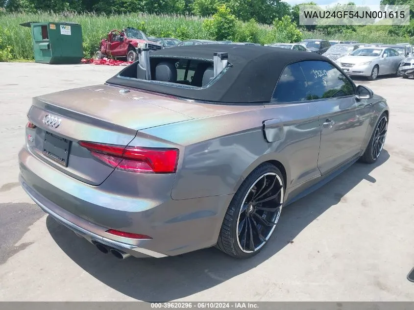 2018 Audi S5 3.0T Premium Plus VIN: WAU24GF54JN001615 Lot: 39620296