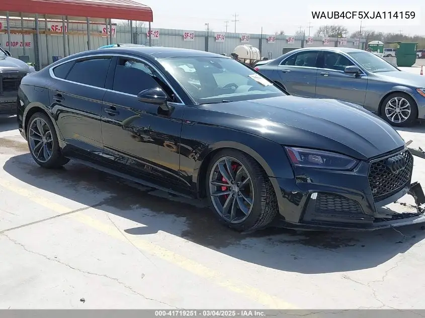 2018 Audi S5 3.0T Premium Plus VIN: WAUB4CF5XJA114159 Lot: 41719251