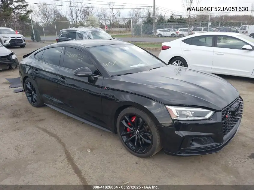 2018 Audi S5 3.0T Premium Plus VIN: WAUC4CF52JA051630 Lot: 41826034