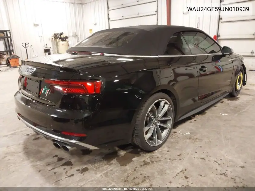 2018 Audi S5 3.0T Premium Plus VIN: WAU24GF59JN010939 Lot: 42020039