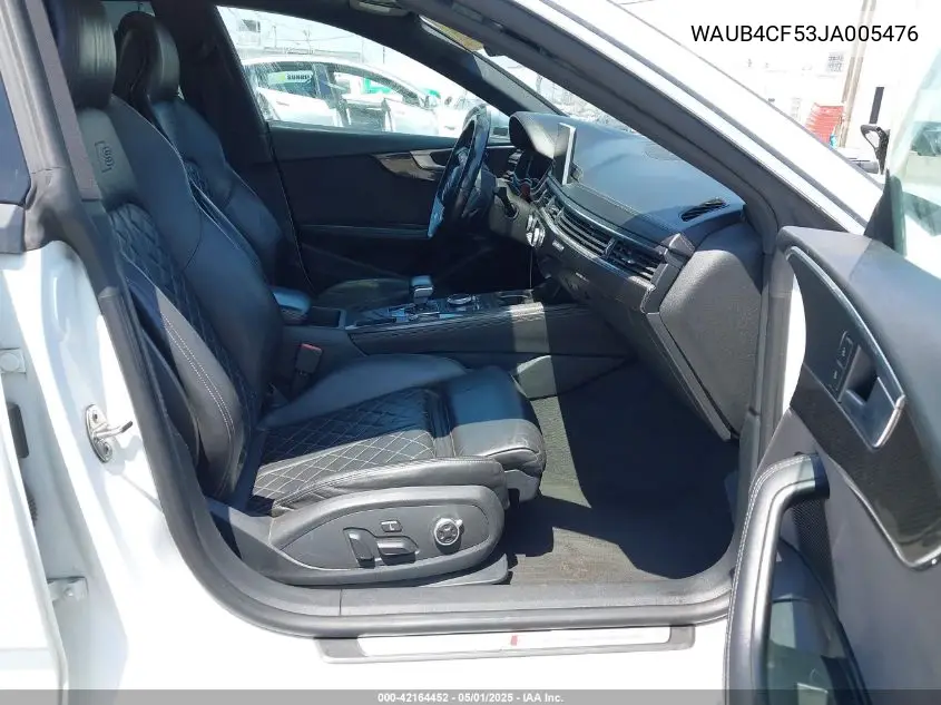 2018 Audi S5 3.0T Premium Plus VIN: WAUB4CF53JA005476 Lot: 42164452