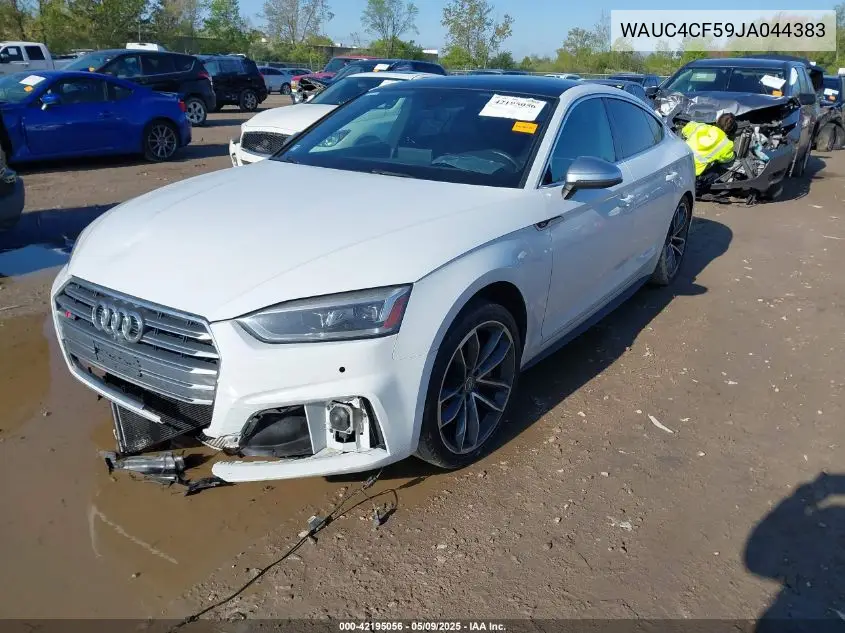 2018 Audi S5 3.0T Premium Plus VIN: WAUC4CF59JA044383 Lot: 42195056