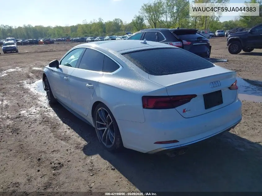 2018 Audi S5 3.0T Premium Plus VIN: WAUC4CF59JA044383 Lot: 42195056