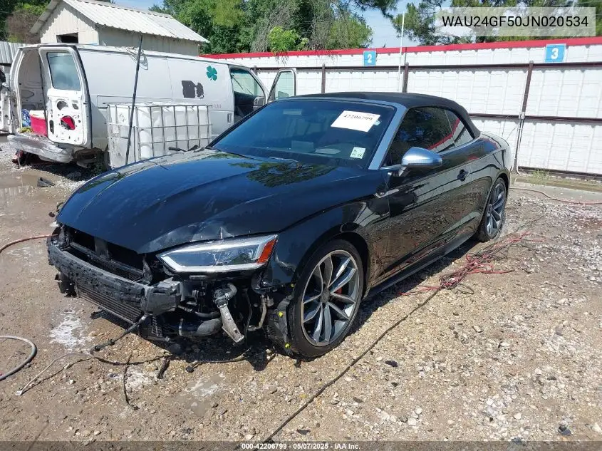 2018 Audi S5 3.0T Premium Plus VIN: WAU24GF50JN020534 Lot: 42206799