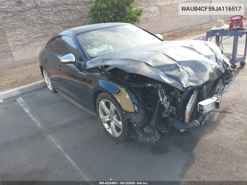 2018 Audi S5 Premium Plus VIN: WAUB4CF59JA116517 Lot: 42234891