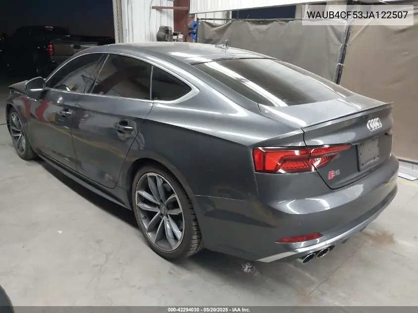 2018 Audi S5 3.0T Premium Plus VIN: WAUB4CF53JA122507 Lot: 42294030