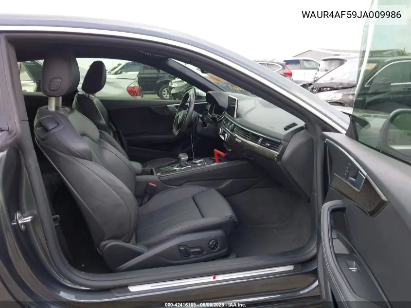 2018 Audi S5 3.0T Premium Plus VIN: WAUR4AF59JA009986 Lot: 42416169