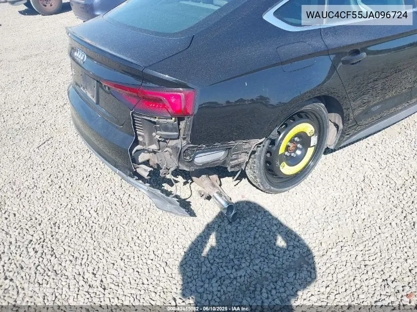 2018 Audi S5 3.0T Premium Plus VIN: WAUC4CF55JA096724 Lot: 42455082