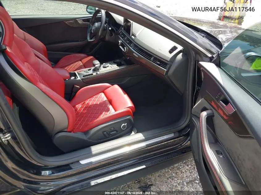 2018 Audi S5 3.0T Premium Plus VIN: WAUR4AF56JA117546 Lot: 42471147