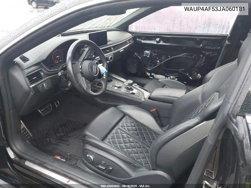 2018 Audi S5 3.0T Premium Plus VIN: WAUP4AF53JA060181 Lot: 42483802