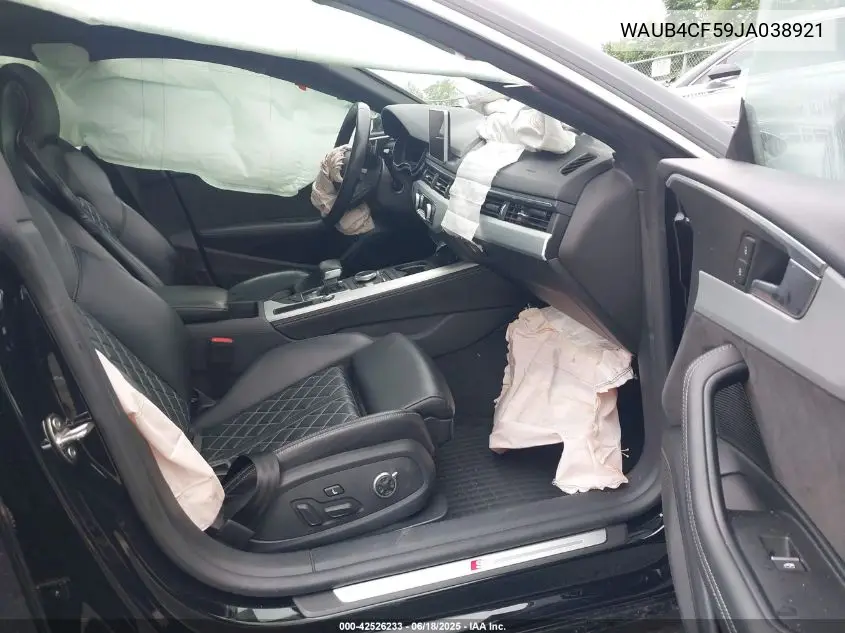 2018 Audi S5 3.0T Premium Plus VIN: WAUB4CF59JA038921 Lot: 42526233