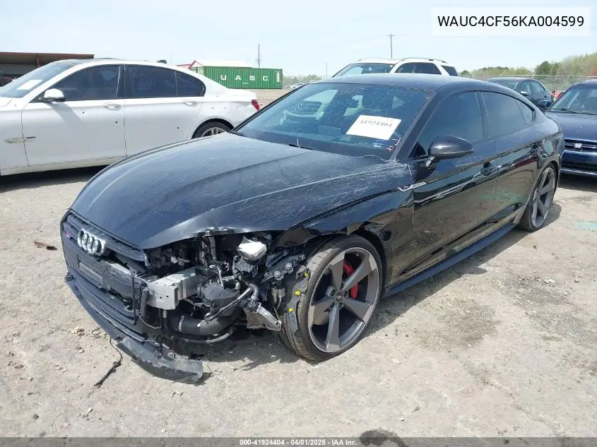 2019 Audi S5 3.0T Premium VIN: WAUC4CF56KA004599 Lot: 41924404