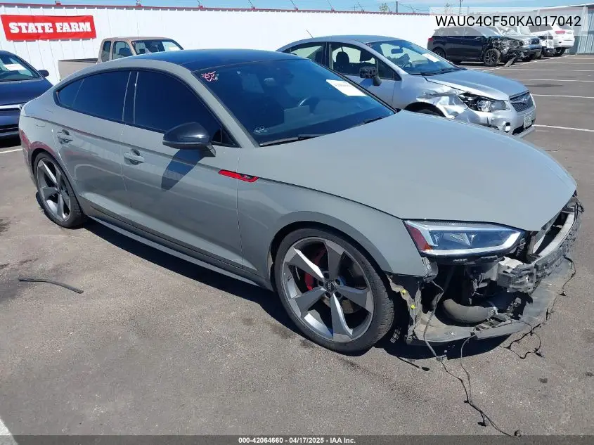 2019 Audi S5 3.0T Premium VIN: WAUC4CF50KA017042 Lot: 42064660