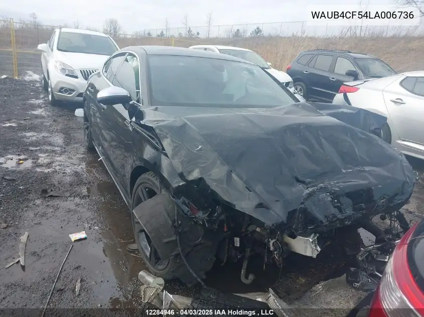 2020 Audi S5 Prestige VIN: WAUB4CF54LA006736 Lot: 12284946
