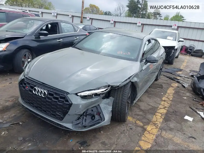 2020 Audi S5 Sportback Premium Plus Tfsi Quattro Tiptronic VIN: WAUC4CF54LA010628 Lot: 41945275