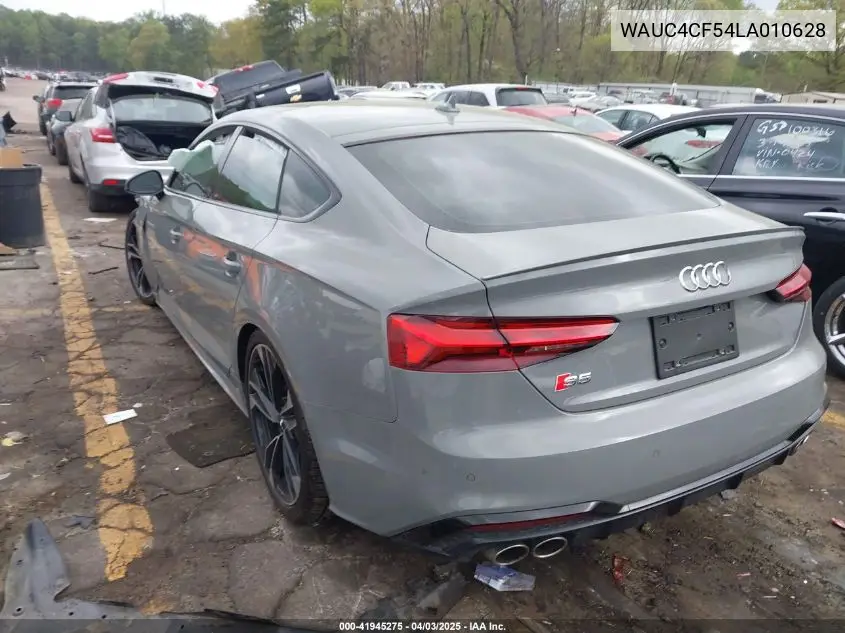 2020 Audi S5 Sportback Premium Plus Tfsi Quattro Tiptronic VIN: WAUC4CF54LA010628 Lot: 41945275
