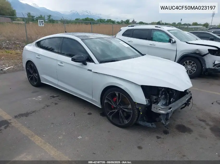2021 Audi S5 Sportback Premium Plus Tfsi Quattro Tiptronic VIN: WAUC4CF50MA023197 Lot: 42167739