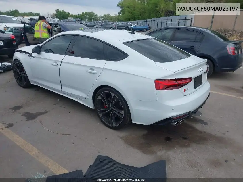 2021 Audi S5 Sportback Premium Plus Tfsi Quattro Tiptronic VIN: WAUC4CF50MA023197 Lot: 42167739