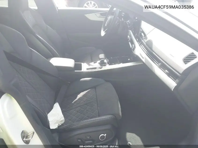 2021 Audi S5 Sportback Premium Tfsi Quattro Tiptronic VIN: WAUA4CF59MA035386 Lot: 42458425