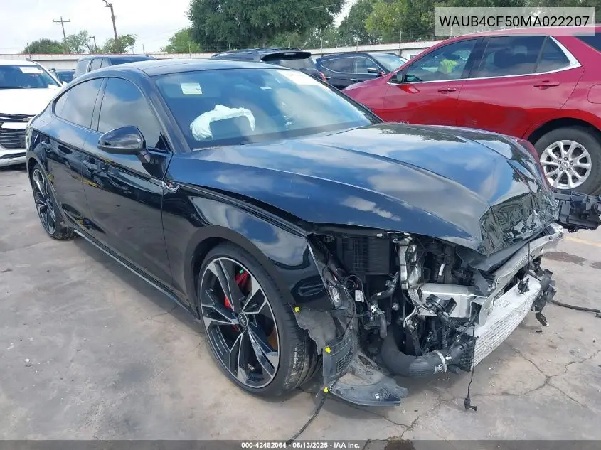 2021 Audi S5 Sportback Prestige Tfsi Quattro Tiptronic VIN: WAUB4CF50MA022207 Lot: 42482064