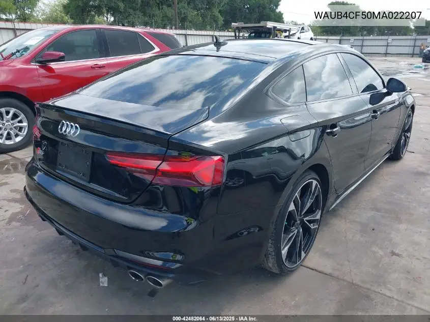 2021 Audi S5 Sportback Prestige Tfsi Quattro Tiptronic VIN: WAUB4CF50MA022207 Lot: 42482064