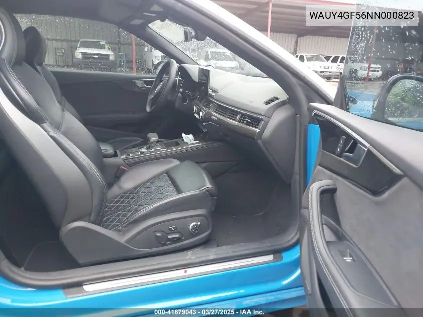 2022 Audi S5 Cabriolet Prestige Tfsi Quattro Tiptronic VIN: WAUY4GF56NN000823 Lot: 41879043