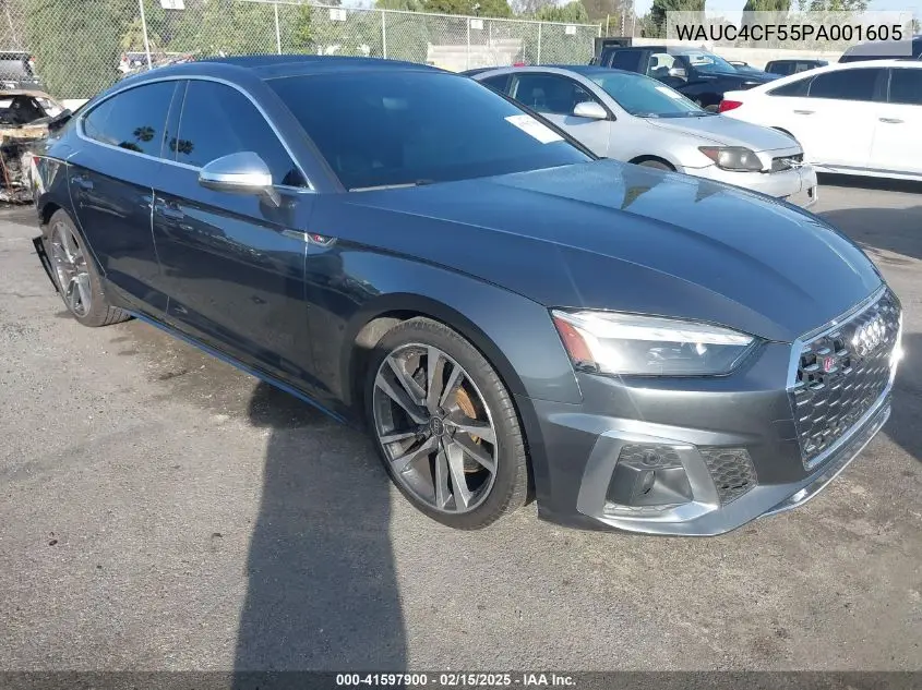 2023 Audi S5 Sportback Premium Plus Tfsi Quattro Tiptronic VIN: WAUC4CF55PA001605 Lot: 41597900
