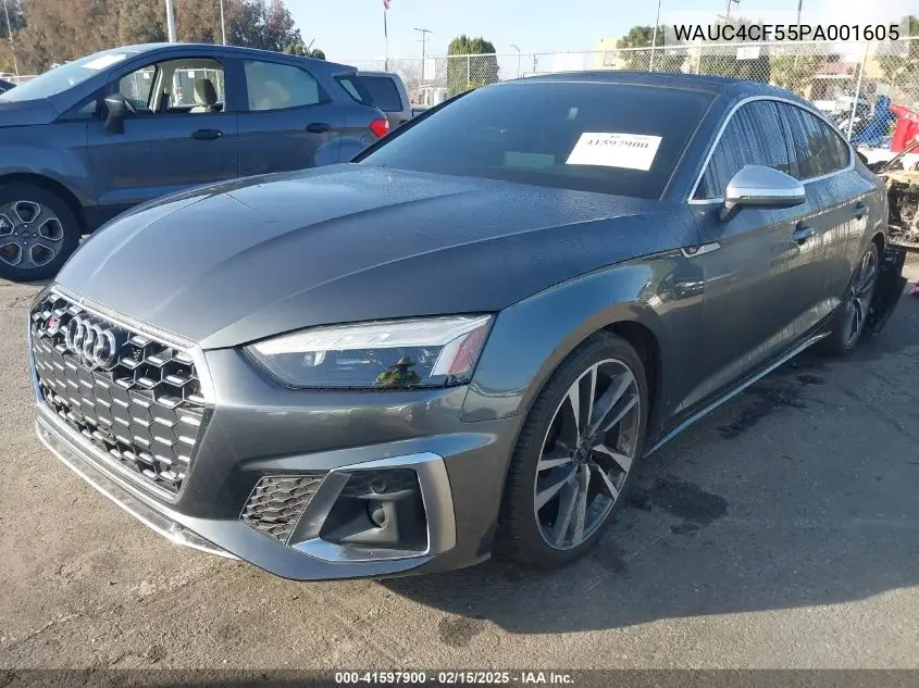 2023 Audi S5 Sportback Premium Plus Tfsi Quattro Tiptronic VIN: WAUC4CF55PA001605 Lot: 41597900