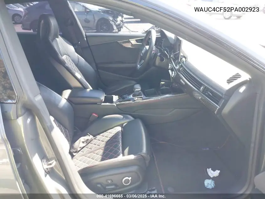 2023 Audi S5 Sportback Premium Plus Tfsi Quattro Tiptronic VIN: WAUC4CF52PA002923 Lot: 41696665