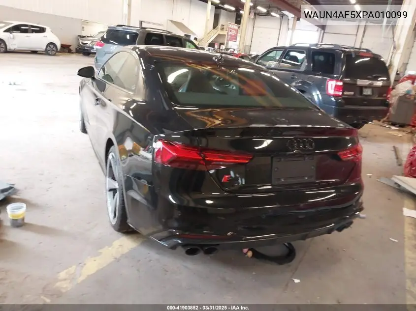 2023 Audi S5 Premium Tfsi Quattro Tiptronic VIN: WAUN4AF5XPA010099 Lot: 41903852