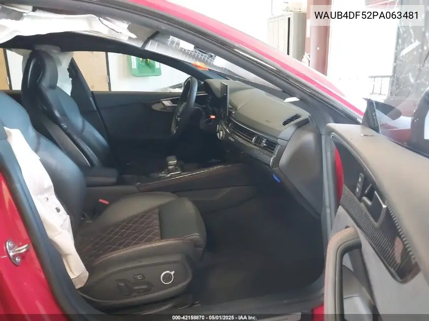 2023 Audi S5 Sportback Prestige Tfsi Quattro Tiptronic VIN: WAUB4DF52PA063481 Lot: 42158870