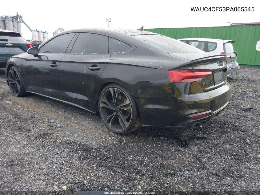 2023 Audi S5 Sportback Premium Plus Tfsi Quattro Tiptronic VIN: WAUC4CF53PA065545 Lot: 42284495