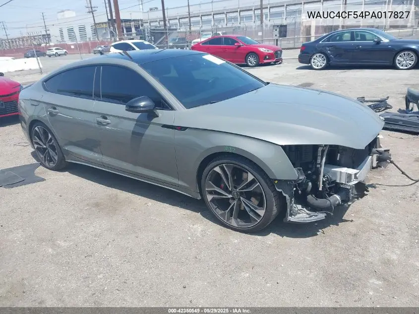 2023 Audi S5 Sportback Premium Plus Tfsi Quattro Tiptronic VIN: WAUC4CF54PA017827 Lot: 42350549
