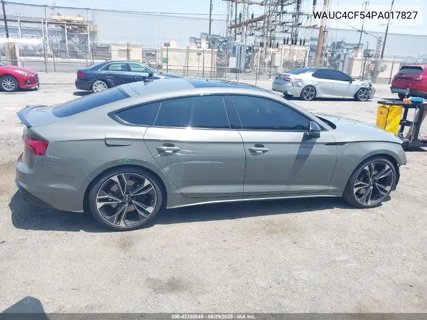 2023 Audi S5 Sportback Premium Plus Tfsi Quattro Tiptronic VIN: WAUC4CF54PA017827 Lot: 42350549