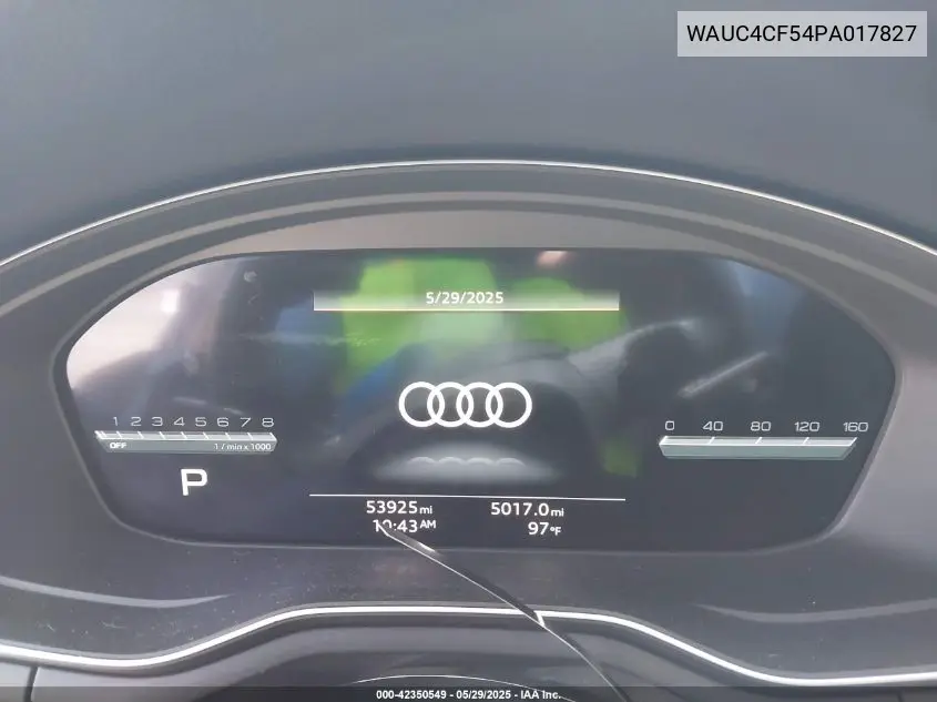 2023 Audi S5 Sportback Premium Plus Tfsi Quattro Tiptronic VIN: WAUC4CF54PA017827 Lot: 42350549