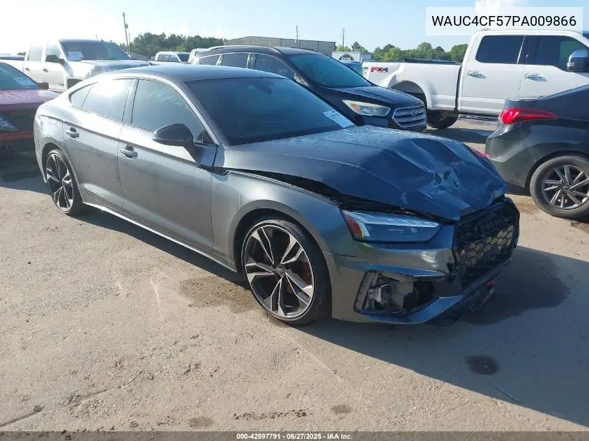 2023 Audi S5 Sportback Premium Plus Tfsi Quattro Tiptronic VIN: WAUC4CF57PA009866 Lot: 42597791